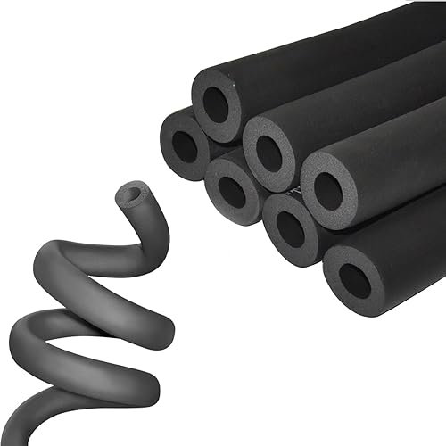 RIEONA Water Resistant Foam Tubing, 1/4 3/8 1/2 1 2 3 Inch ID, Pipe Insulation Foam Tube, 6.2ft Length High Density Antifreeze Tubular Insulation (Size : 108mmX30mmX1.9m)