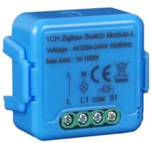 Cloud Even Interruptor inalámbrico ZigBee (no requiere cable neutro), interruptor inteligente ZigBee de 2 vías, compatible con Alexa, Google Home, Home Assistant, requiere ZigBee 3.0 Gateway Hub, 100