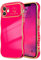 LCHULLE Coque Compatible avec iPhone 11 Motif Coeur Housse Portable Forme Ondulée Bouclée avec Protection de Caméra Galvanisé Coque pour iPhone 11 Rouge rosé