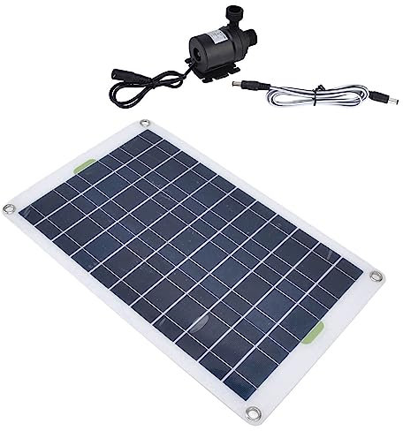 LOCADENCE Solar Brunnen Wasserpumpen Set, 800 L H, 12 V, Geräuscharme Solar Teichpumpe für Vogelbad, Aquarien, Kleine Teiche und Gärten