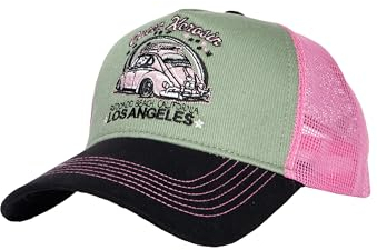Queen Kerosin Damen Trucker Cap Vintage 1950S Rockabilly Retro Kappe Snapback Rockabella Los Angeles Oldtimer Redondo Beach