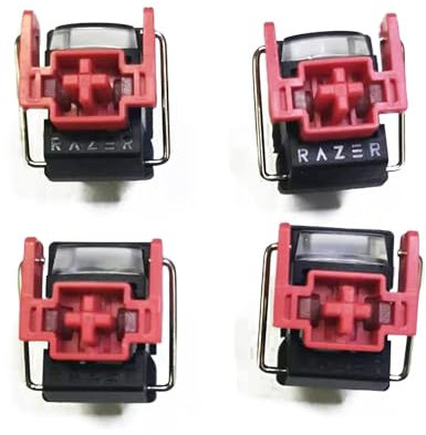 Generic 4Pcs Red Optical Switches V2 Hot Swap Slient Switch for Razer Huntsman Elite Gaming Mechanical Keyboard Linear clicky