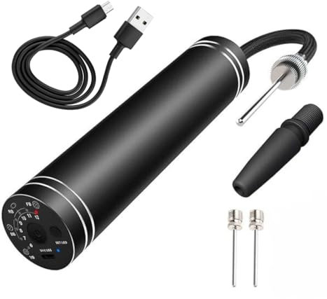 Fast Electric Ball Pump - Smart Air Pump with Needle for Football, Basketball, Rugby, Volleyball, Beach Balls, Netballs - Quick Inflation & Accurate PSI Measurement