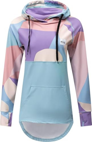 Eivy Damen Icecold Hoodie Top Yoga-Shirt, Abstract Pastels, M EU