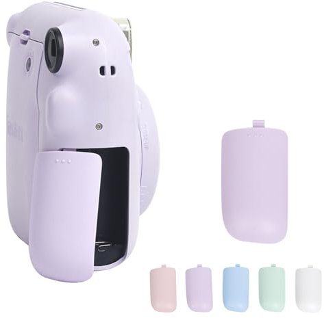 HIYQIN 2 Pack - Plastic Battery Cover for Mini 12, Battery Cover Replacement Compatible with Fujifilm Instax Mini 12 Instant Camera, for Instax Mini 12 Battery Door - Lilac Purple