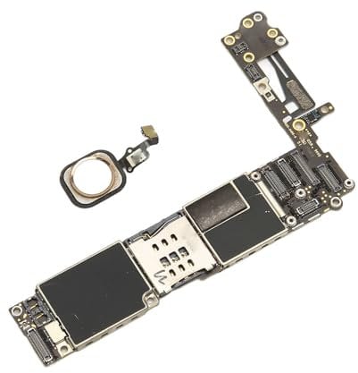 Motherboard Replacement with Touch ID Fingerprint Locked Logic Board for i 6 Locked Main Logic Board for Cellphone Compatible with A9 Algorithm (64GB)