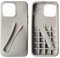 Lip Gloss Holder Case for iPhone 12 - Stylish Silicone Lipstick Case for Women & Girls (Gray)