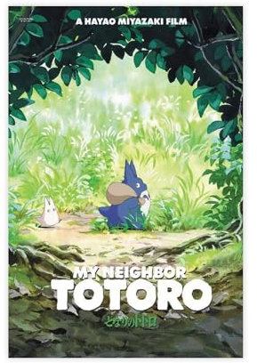 WEHGE Anime-Poster My Neighbor Totoro, 4 Stück, Leinwand-Poster, Schlafzimmer, Dekoration, Landschaft, Büro, Raumdekoration, Geschenk, 30 x 45 cm