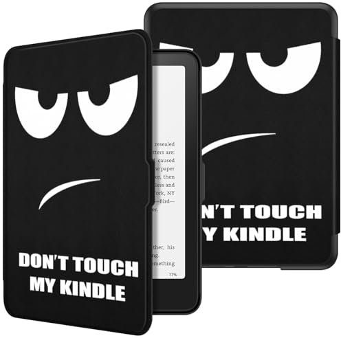 FINTIE Custodia per 7 Kindle Paperwhite 2024 (12ª Generazione) e Kindle Colorsoft Signature Edition (1ª Generazione), Sottile Leggero Protettiva Cover con Auto Sveglia/Sonno, Don't Touch
