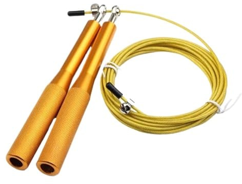 Skipping Ropes For Adults Speed Jump Rope Men's And Women's Children's Gym Exercise Equipment Adjustable Fitness Training Tools Skipping Rope(Gold)