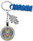 Porte-Clés Original, Porte Clés Main Fatima, Porte Clef Main Fatma, Khamsa, Tafust, pour se protéger Contre Le Mauvais Oeil (Style 2 avec Prénom)