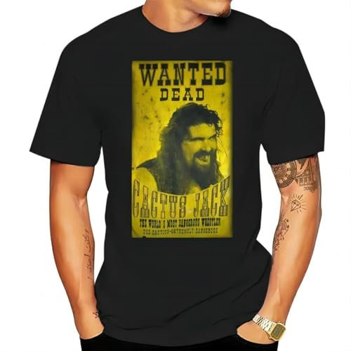 bttt3tdd3d3d Cactus-Jack-Poster-Men-Black-Tshirt-Size-S-2XL
