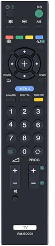 FOXRMT Remplacement Telecommande Sony RM-ED009 pour Sony Bravia TV Smart LCD LED HD