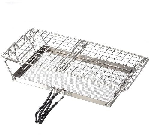 Grille-pain de Camping pour Cuisinière à Gaz, Grille-pain de Camping en Acier Inoxydable, Grille-pain à Gaz pour 2 Tranches, Grille-pain à Gaz avec Poignée Pliante pour