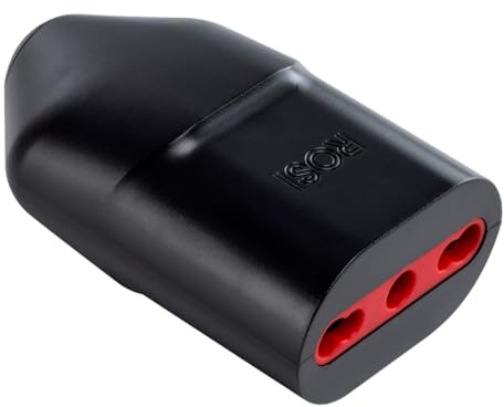 Presa bipasso bivalente 10A 16A 220V 230V, per spina piccola e grande, standard italiano, nero, professionale, in policarbonato di alta qualità, ideale per cavi di alimentazione e prolunghe