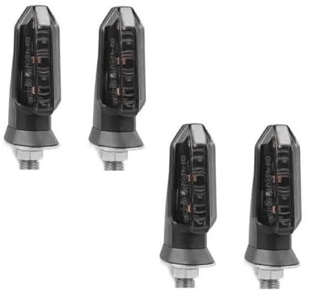 Luces De Señal De Giro Intermitentes Para Motocicleta, Luz De Señal De Giro, Lámpara Intermitente Para H&onda CB650R CBR650R CB500X Varadero XL1000 Africa Twin CRF1000L Impermeables(Fumar,4 piezas)
