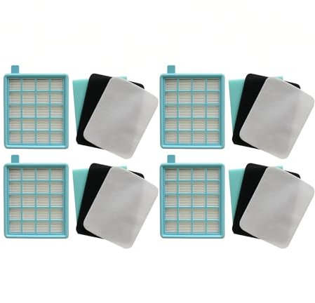 Filtro HEPA for aspirapolvere. Compatibile con Philips Power Pro Attivo e Compatto.(4pcs)