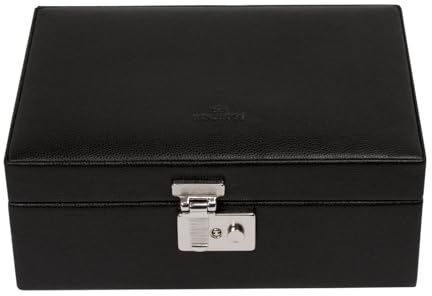 Windrose Schmuckschatulle Beluga Watch Safe Box Black schwarz