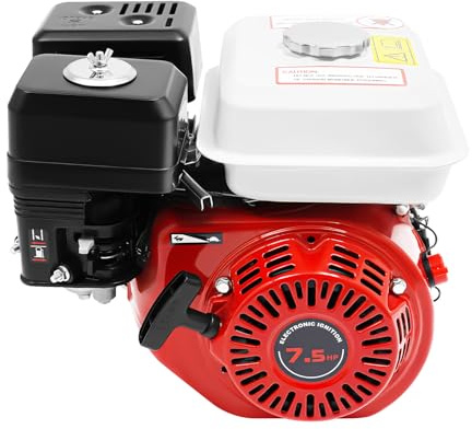 7,5 PS Go Kart 4 Takt Motor 3000W Benzinmotor Standmotor 212ccm 3600 U/min Benzin Motor 20mm Kurbelwelle 0,6L mit Luftkühlungsmechanismus und Wärmeableitungslöcher