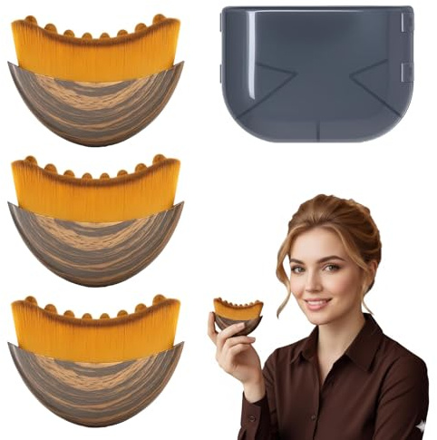 Lymphbürste Gesicht, Lymphatic Contour Face Brush Set, 4-teilige（Enthält 3 Bürsten und 1 Box）Gesichtsbürste, Sanfte Trockenbürste zur Reduzierung von Schwellungen, Ideal für Reisen und tägliche Pflege