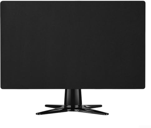 Honseadek Monitor-Staubschutz, Nylon-Material, passend für 24, 27, 32 Zoll Bildschirme, Schutz vor Staub, schwarze Farbe, geeignet für Desktop-Computer (31,5 Zoll)