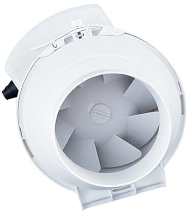 WATERBELINE 8inch Duct Fan Powerful Inline Extractor Fan 220V Duct Blower Indoor Air Exhaust Boosters For Workshop Basement Tent