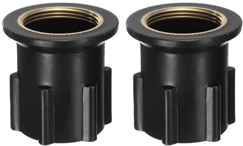 QUARKZMAN 2 Pcs Base Di Fissaggio Dado Rubinetto 1.18 Pollici Nero | Assieme Di Fissaggio Rubinetto Per Cucina, Dado Di Fissaggio Plastico Per Rubinetto