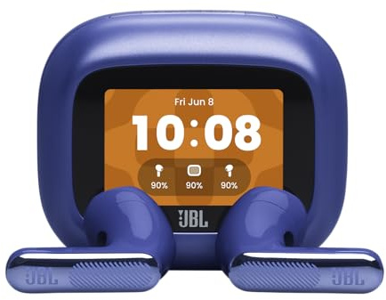 JBL Live Flex 4, Kabellose Noise-Cancelling-Ohrhörer, Blau | Hi-Res Audio, Smart Charging Case, Bluetooth 6.0, 50 Stunden Akkulaufzeit, IP54 Wasserdicht, JBL Signature‑ und Spatial Sound