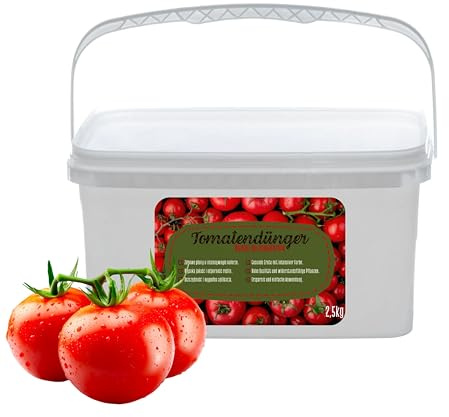 Tomatendünger 2kg/2000g - Gemüsedünger für Tomaten und Paprika - Granulat NPK Dünger für Gemüse Pflanzen - Gartendünger für Tomaten Paprika Gurken Gemüsebeet Hochbeet Balkon