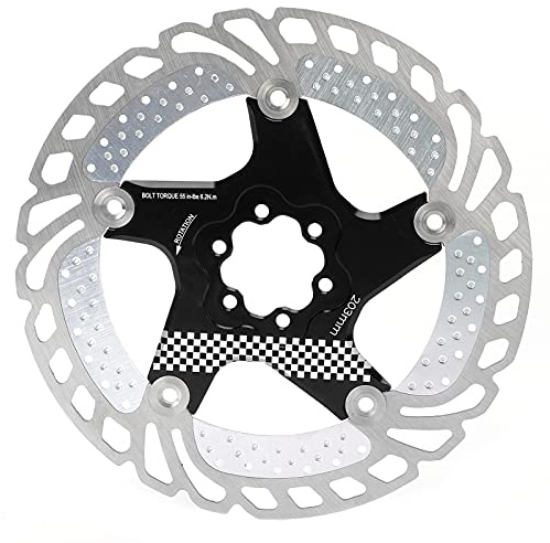 LeBycle Bremskühlscheibe, schwimmender Eisrotor für Fahrrad, 203 mm Cool-Down-Rotor (Schwarz)