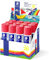 Staedtler noris expositor de 12 barras de pegamento 40gr - sin disolventes - uso escolar - pega papel, cartulina, tejido etc