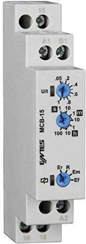 MCB-15 ENTES Multifunktions-Zeitrelais, 1 Stück, Zeitbereich: 0,05 s – 100 h, 1 Inverter (RT)