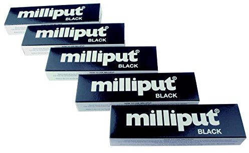 Proops Milliput Epoxy Putty, Black x 5 Packs. Modelling, Sculpture, Ceramics, Slate Repairs. (X1019d) Free UK Postage