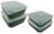 Roddarch 4 Fishing Maggot Bait Box Tub 2 x 2 Pint & 2 x 1 Pint Bait Boxes Shatterproof ABS