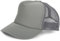 styleBREAKER Unisex 5-Panel Trucker Cap mit Mesh-Einsatz | verstellbares Basecap mit Click Snap Verschluss | luftiges Netz Cap für Damen und Herren, Farbe:Dunkelgrau