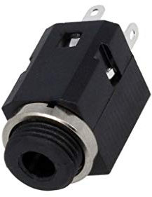 FC681374V Socle Jack 3,5mm femelle stereo avec interrupteur droit CLIFF