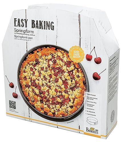 Birkmann, Easy Baking, Springform Ø 28 cm, runde Kuchenform mit hohem Rand, antihaft, auslaufsicher, 881037