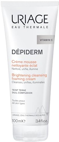 Uriage Dépiderm Brightening Cleansing Foaming Cream 100ml | AHA, Niacinamid | Dermat empfohlen | Reduziert Melasma, Hyperpigmentierung und dunkle Flecken