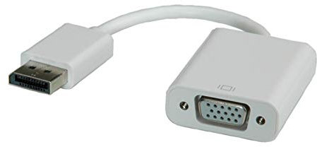 ROLINE DisplayPort-VGA Adapter, v1.2, DP ST - VGA BU, Aktiv, L: 0,15 m