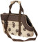 DOGGY Hobbydog TORBWL4 Hundetasche Tragetasche Katzentasche, Größe 22 x 20 x 36 cm, beige mit Pfoten