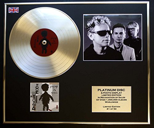 DEPECHE MODE/Platin Schallplatte & Foto-Darstellung/Limitierte Edition/PLAYING THE ANGEL