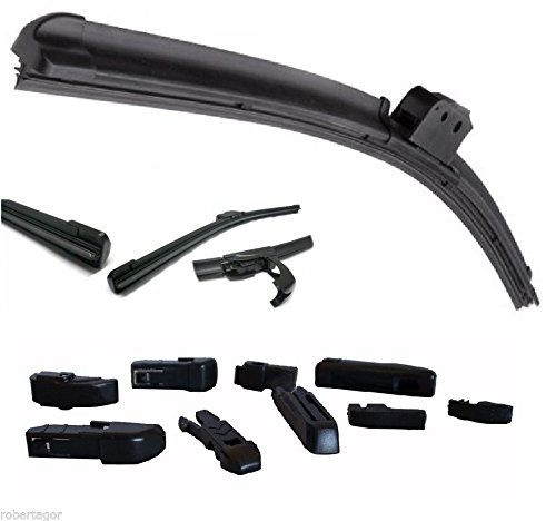 GadgetsForYou! - Escobillas limpiaparabrisas de lluvia universal para coche Aero Flat 9 enganches 28 700 mm