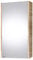 Planetmöbel Armoire miroir 40 cm pour salle de bain et WC (chêne Sonoma)