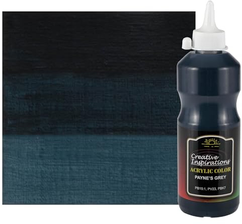 Creative Inspirations Acrylic Paint - Acrylic Paint Smooth, Rich, Creamy & Free-Flowing Non-Toxic - [PAYNE'S GREY- 500 ML]