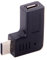 Cablecc USB-C Type-C Male to Micro USB 2.0 5Pin Female Data Adapter 90 Degree Angled Type