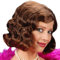 NET TOYS Anmutige 20er Jahre Perücke Gatsby Style - Braun - Hochwertiges Damen-Kostüm-Zubehör Flapper Look - EIN Blickfang für Mottoparty & Karneval