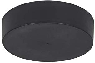 Licht-Zubehoer.de by MLZ Lampenbaldachin - Lampenverteiler | Abdeckkappe/Baldachin Zipdesign Medium mit 0-7 Lampenpendel Ø120mm, Höhe 30mm (schwarz RAL9005 matt)