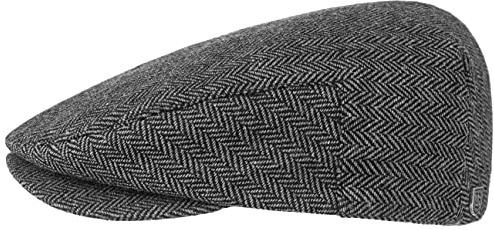 Brixton Unisex-Erwachsene Hooligan Snap Cap Zeitungskappe, Grau/Schwarz, MEDIUM