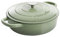 Crock Pot Artisan Braiser en fonte émaillée avec couvercle, 6,7 L, pistache