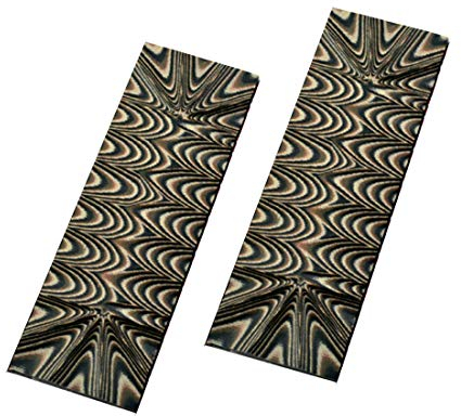 2 pcs G10 Micarta Knife Handle Scales Slabs Knives Custom DIY Tool Material for Knife Making Blanks Blades (Coffee&Black)